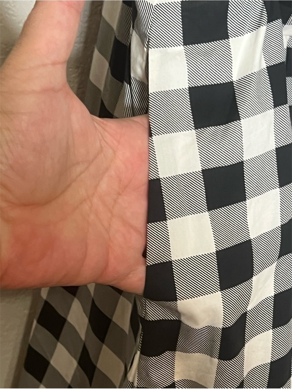 Black & White Gingham Fit-and-Flare Dress - Picture 8 of 11